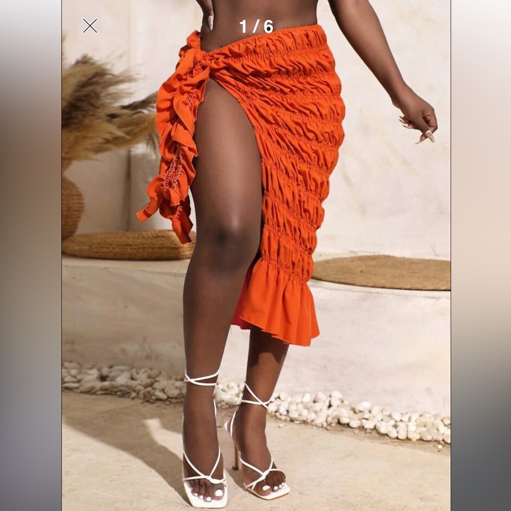 Shein Side Knot Skirt